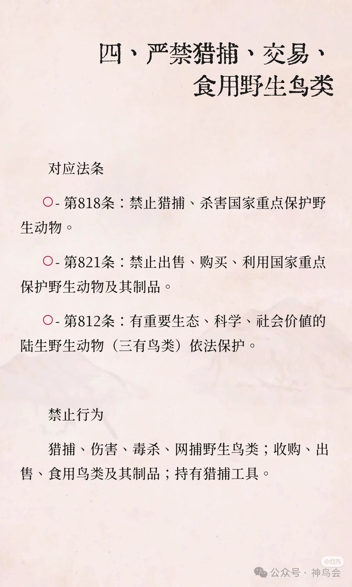 观鸟人的《生态环境法典》速查清单